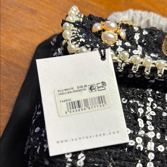 Kurt Geiger Black and Gold Mini Bag with Elegant Accents - Picture 4 of 5